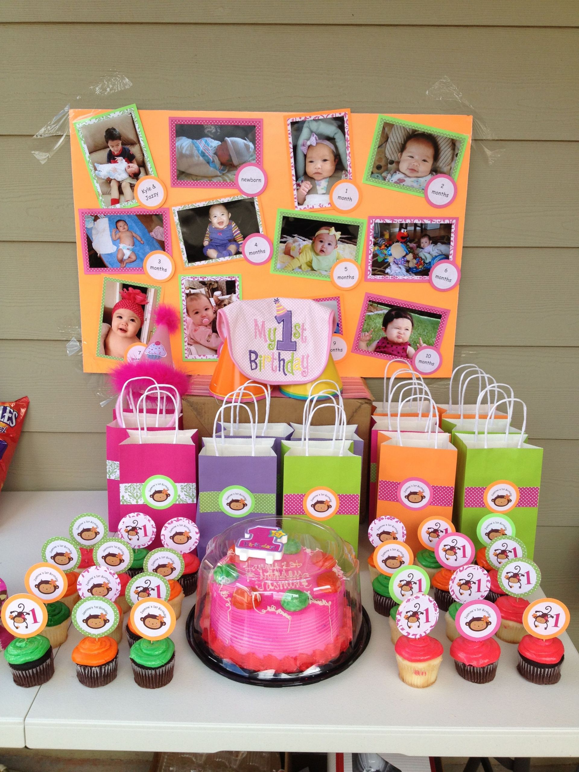Monkey Birthday Party Ideas
 Cute Monkey Love themed 1st Birthday Party for a girl