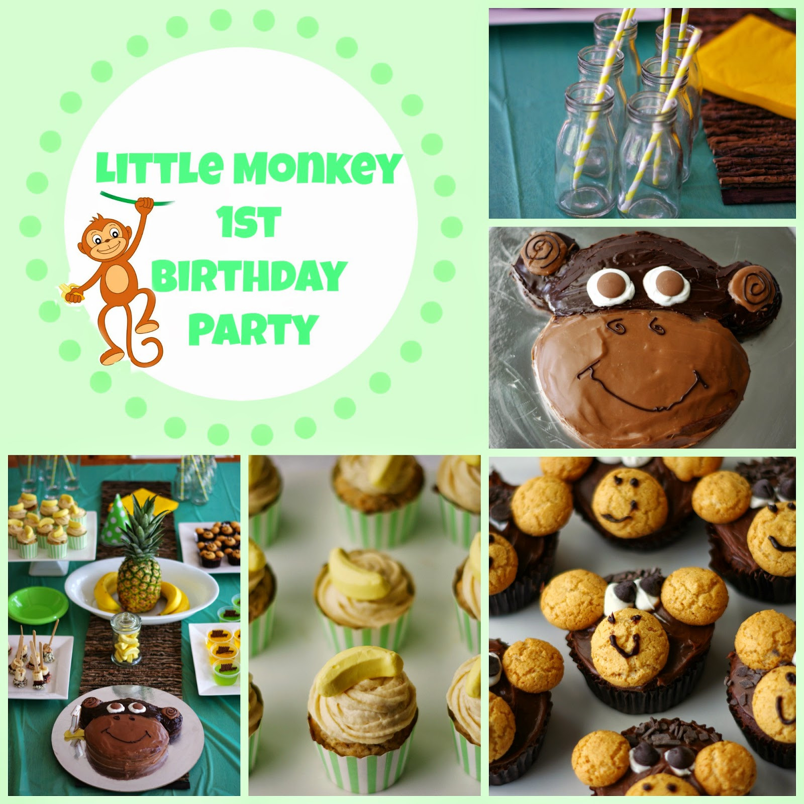 Monkey Birthday Party Ideas
 the nOATbook Little Monkey 1st Birthday Party