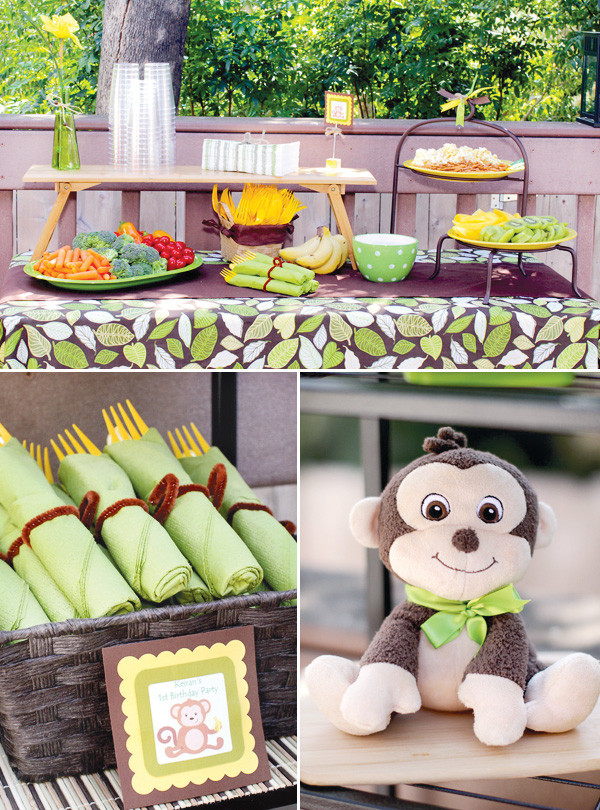 Monkey Birthday Party Ideas
 Monkey & Banana First Birthday Party Hostess with the