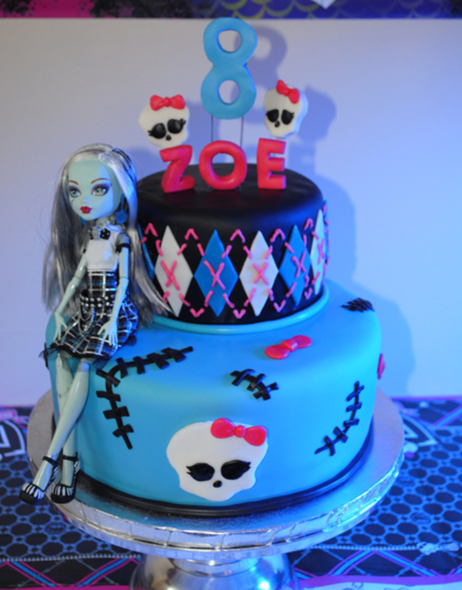 Monster High Birthday Cake
 Monster High Frankie Stein Birthday Cake CakeCentral