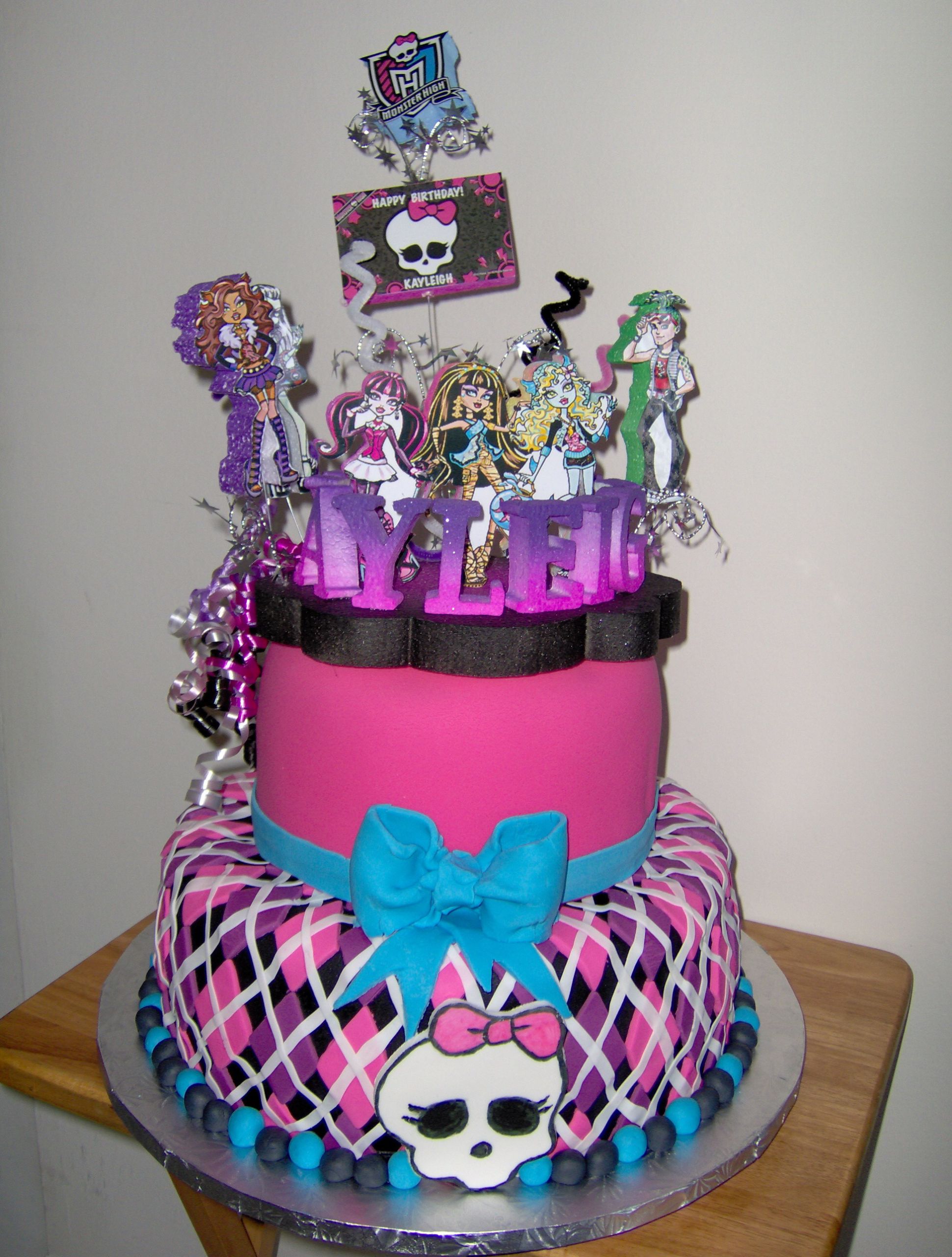 Monster High Birthday Cake
 25 Monster High Cake Ideas and Designs EchoMon