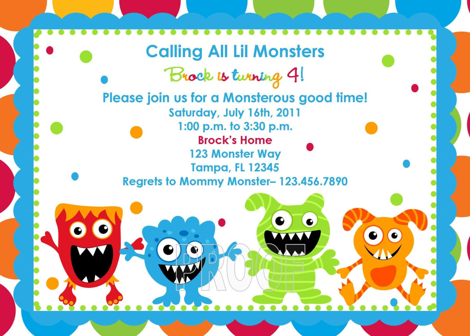 Monster Invitations Birthday
 Adorable Monster Birthday Invitations