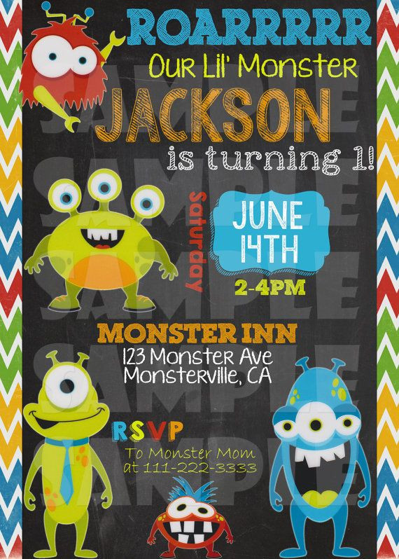 Monster Invitations Birthday
 FREE Monster Birthday Invitations – FREE Printable