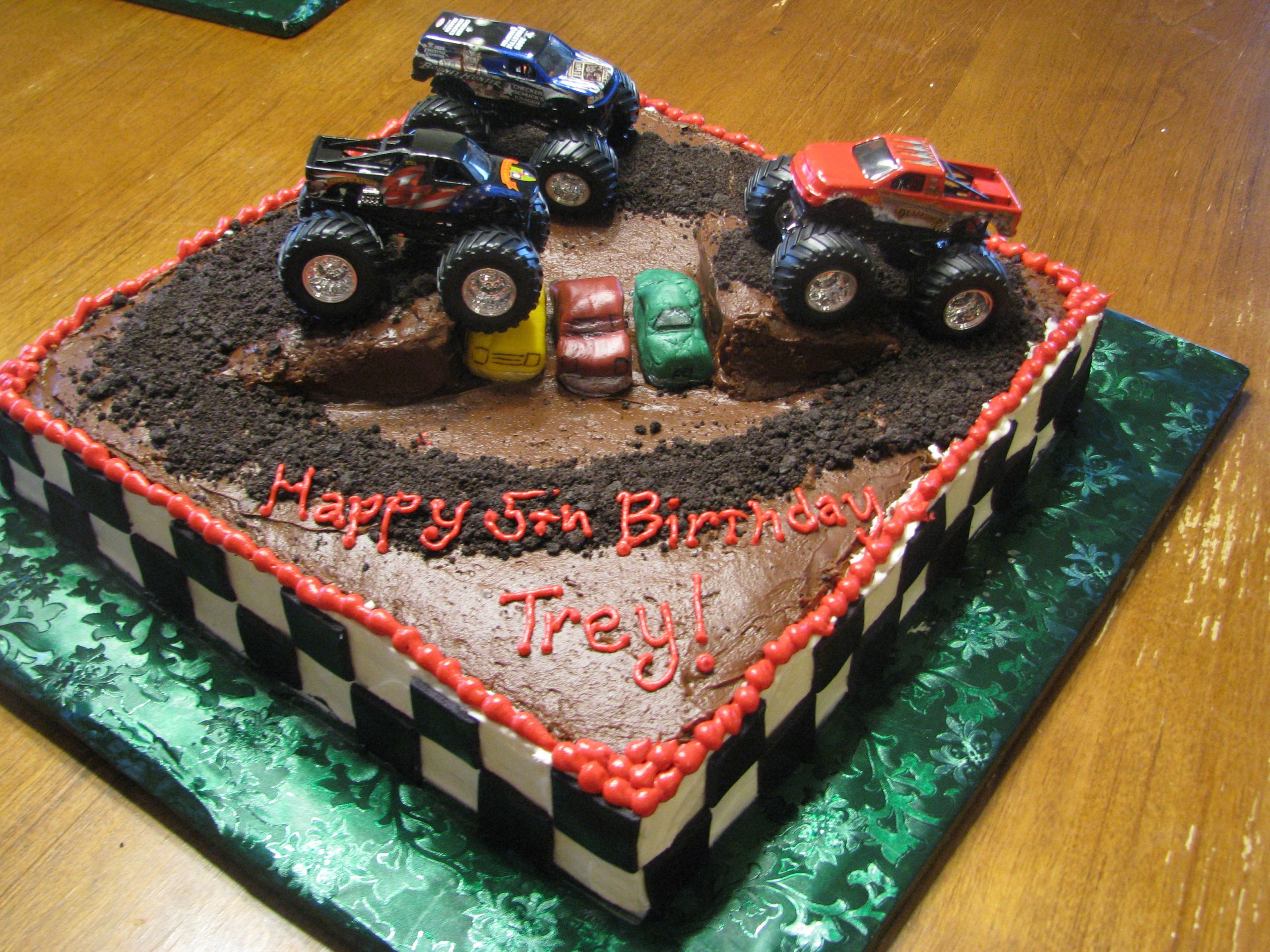 Monster Jam Birthday Cake
 monster trucks