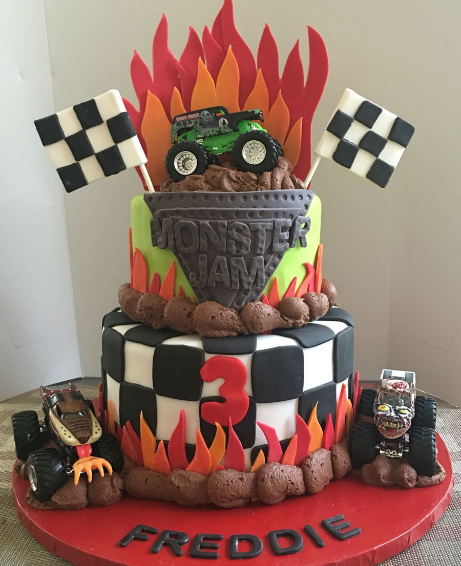 Monster Jam Birthday Cake
 Monster Jam CakeCentral