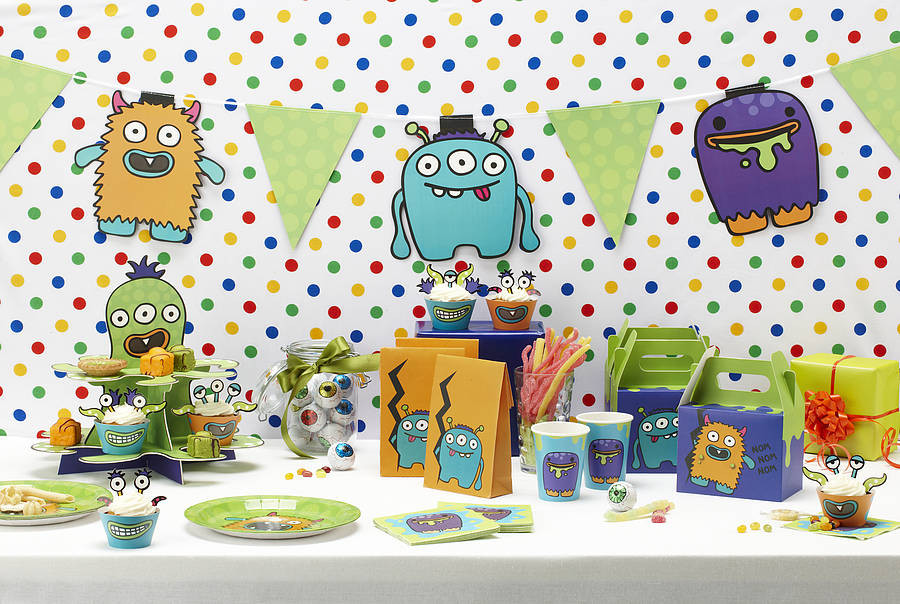 Monster Kids Party
 monster kids birthday party plates by ginger ray