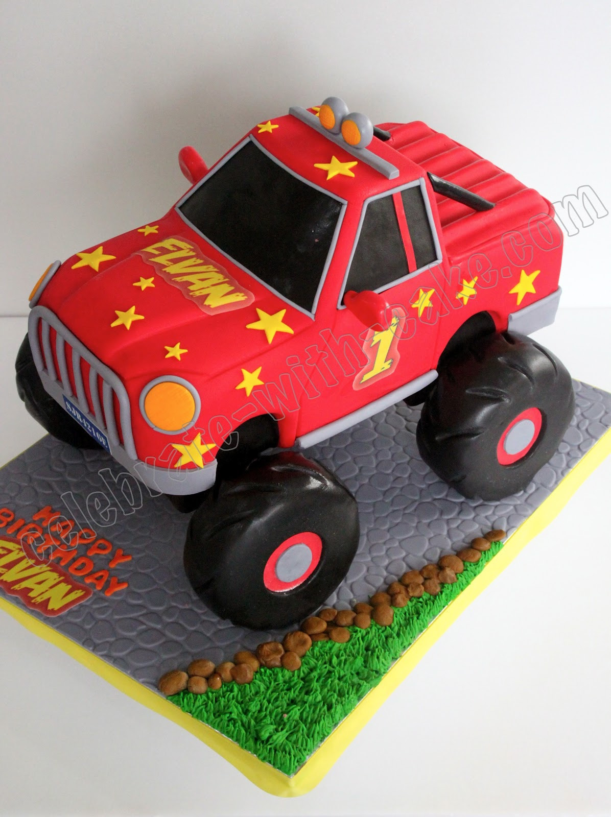 Monster Truck Birthday Cakes
 Celebrate with Cake Monster Truck Cake