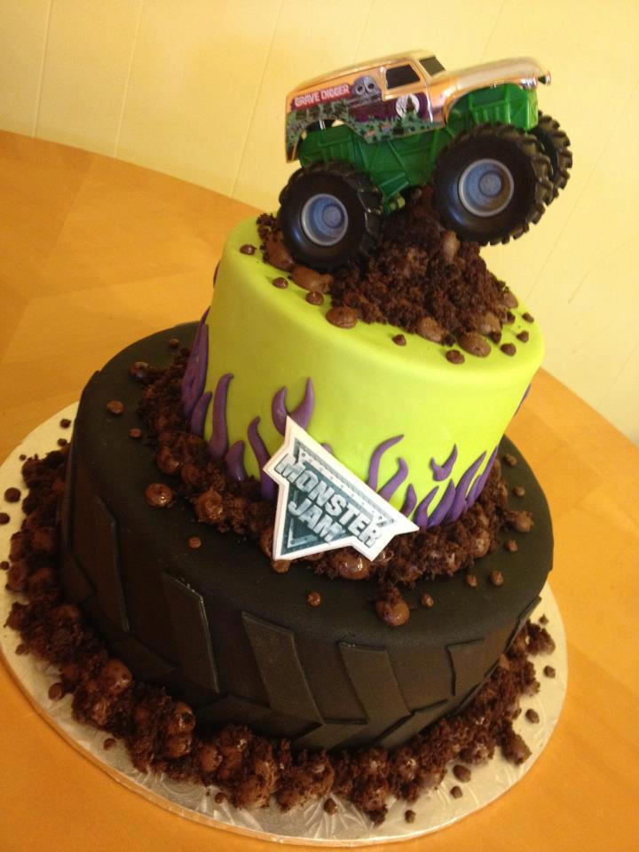 Monster Truck Birthday Cakes
 monster jam cake