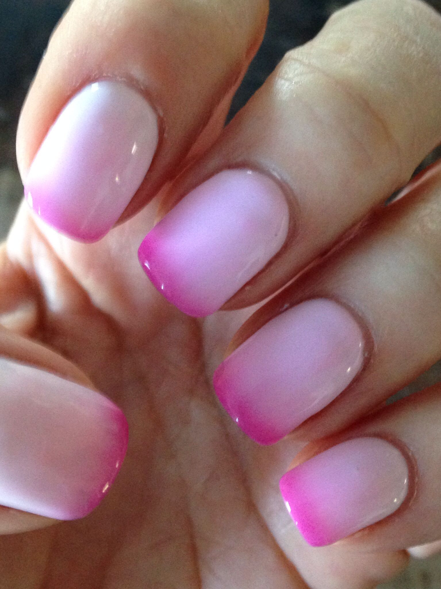 Mood Nail Colors
 Mood changing nail polish pink when cold white when