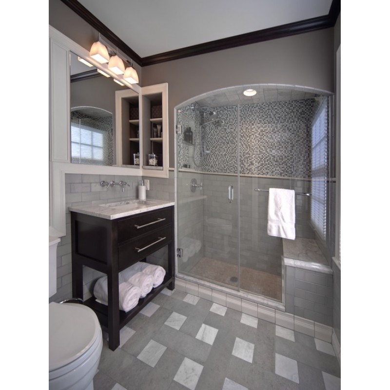 Mosaic Tile Bathroom
 Wholesale Mosaic Tile Crystal Glass Backsplash Washroom