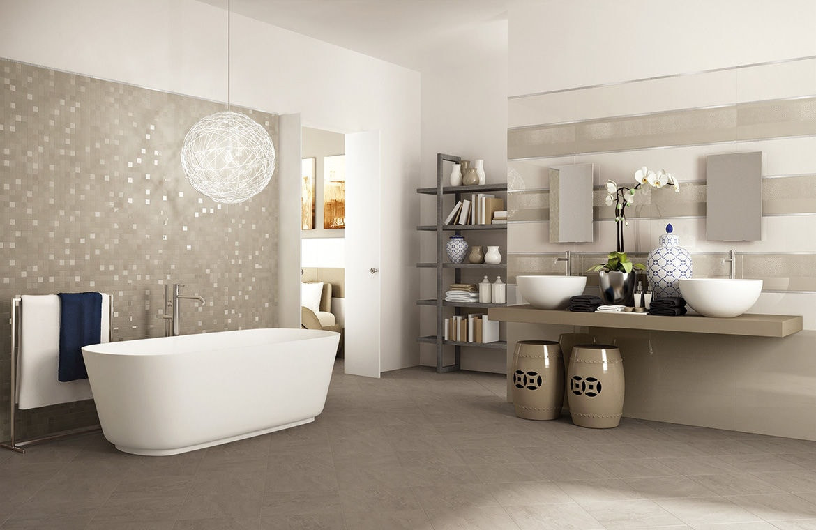 Mosaic Tile Bathroom
 Picking Proper Bathroom Flooring Bonito Designs