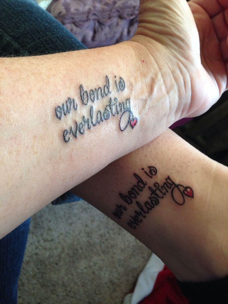 Mother Daughter Quote Tattoos
 20 best Mother And Two Daughters Tattoos images on