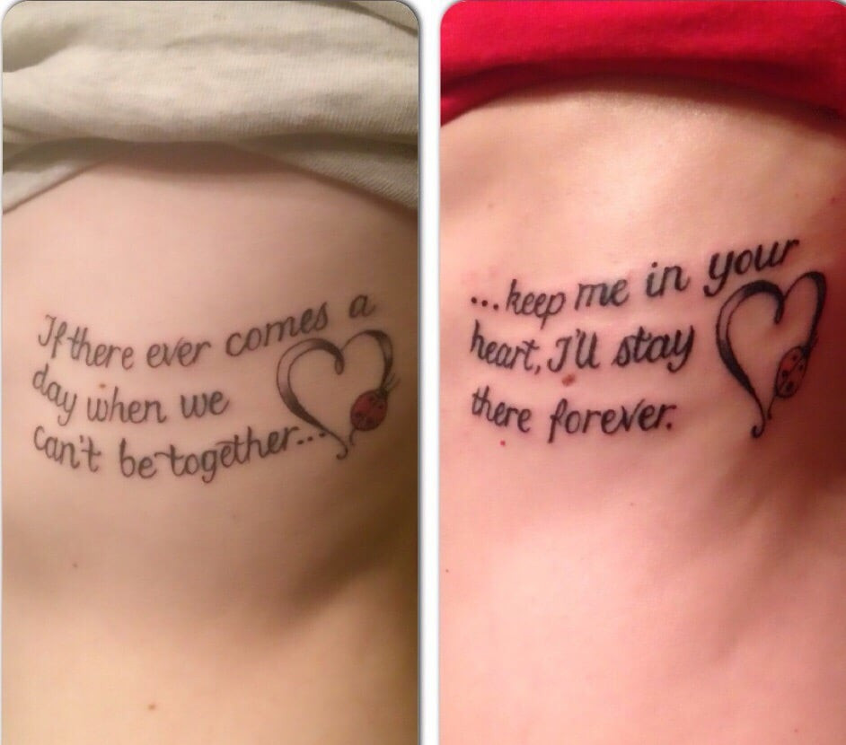 Mother Daughter Quote Tattoos
 Mother daughter matching tattoos We love them Thank you