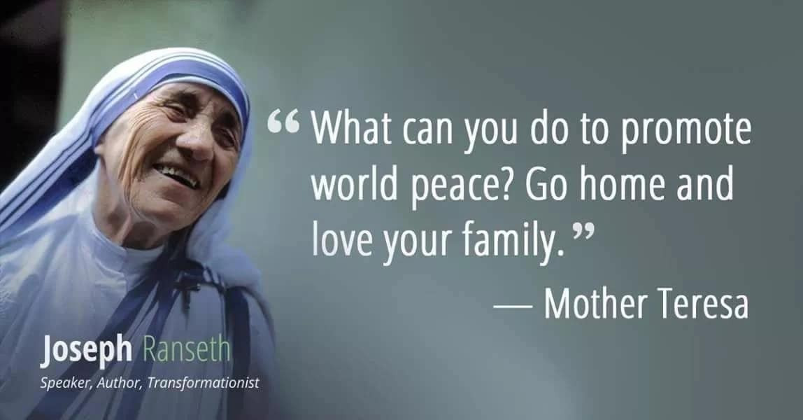 Mother Teresa Quotes On Family
 Mother Teresa quotes on life love and family Legit