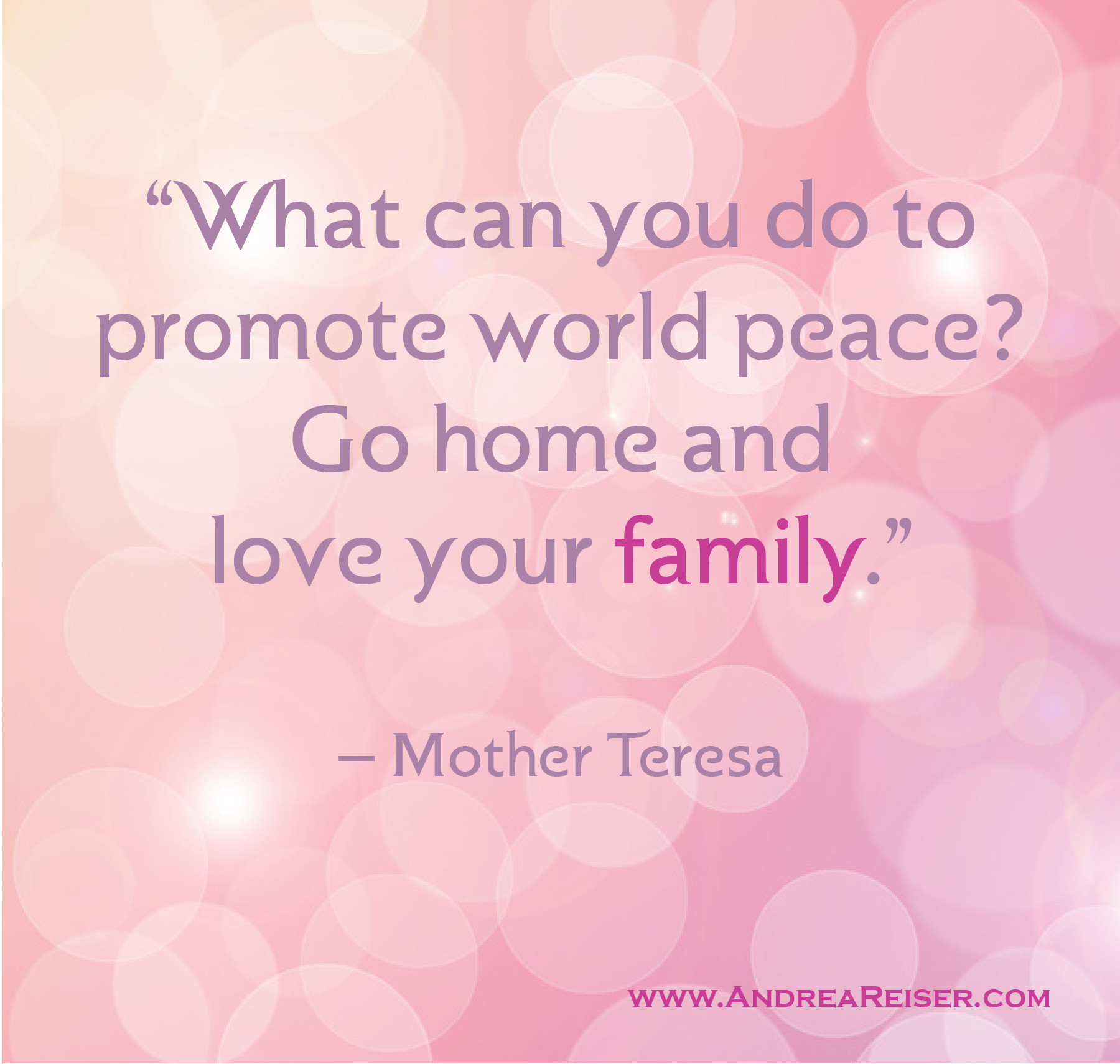 Mother Teresa Quotes On Family
 Mother Teresa Quotes About Family QuotesGram