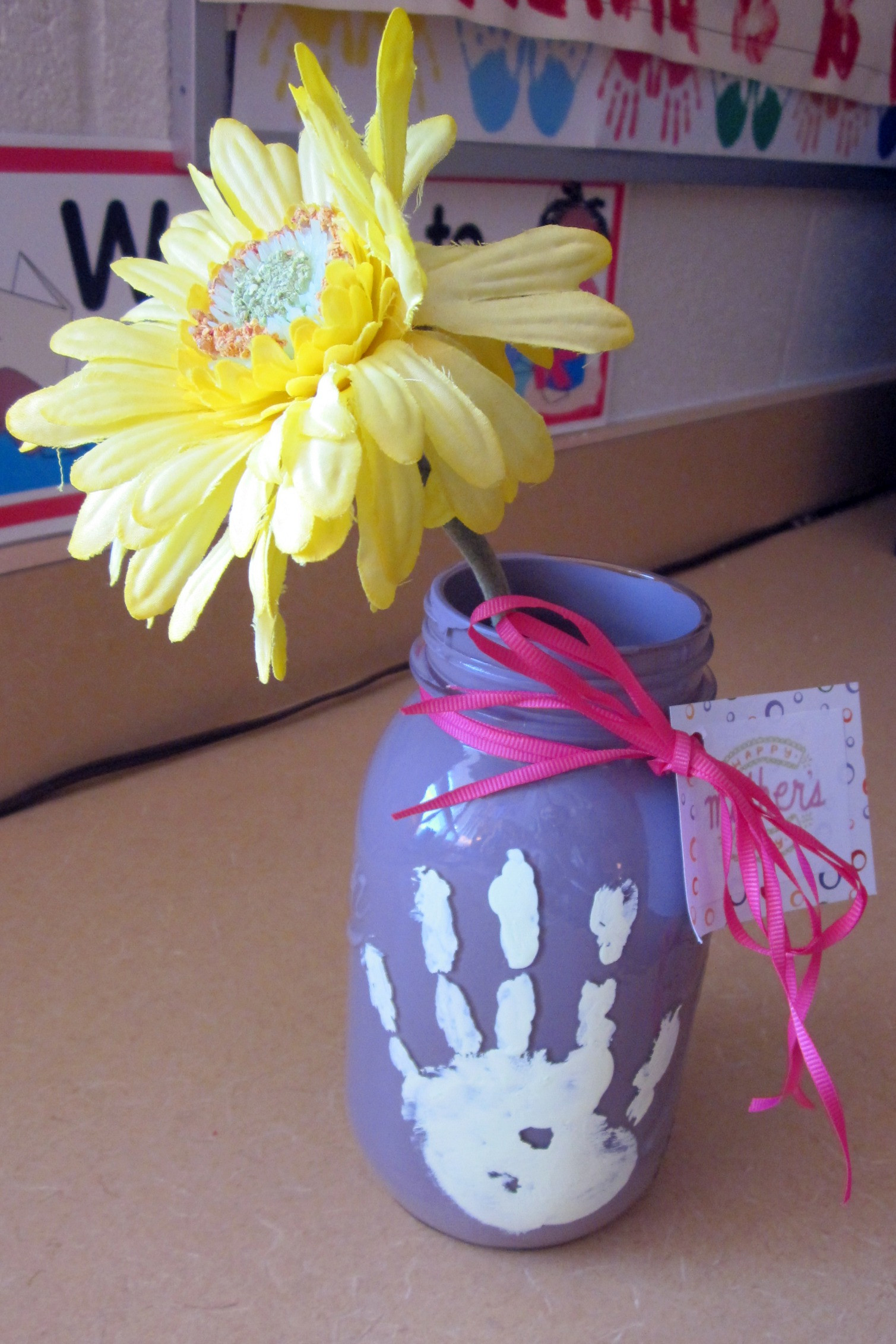 Mother's Day Crafts For Kids
 Mothers Day Ideas for kids mason jar vase