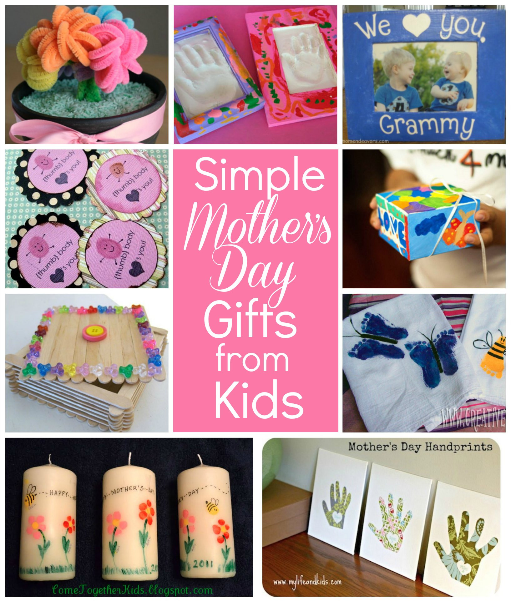 Mothers Day Gifts For Kids To Make
 Simple Mother’s Day t ideas for grandma Flower pot