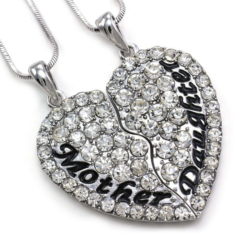 Mothers Day Necklace
 Cute Mom Mother & Daughter Best Friend Mother s Day Heart