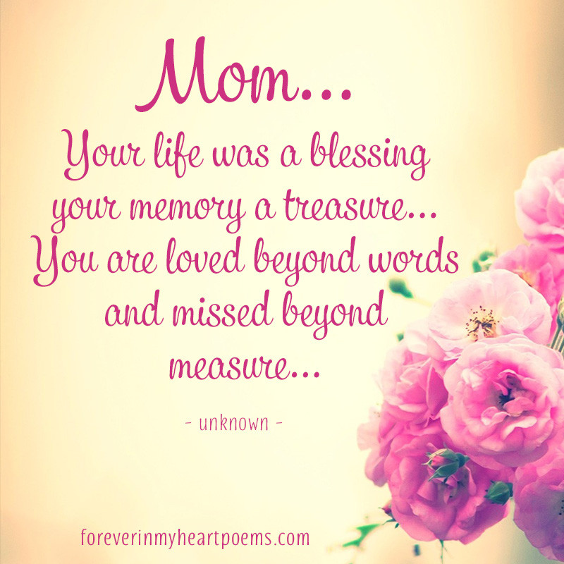 Mothers Day Quote For Deceased Mother
 15 Best Missing Mom Quotes on Mother s Day In loving