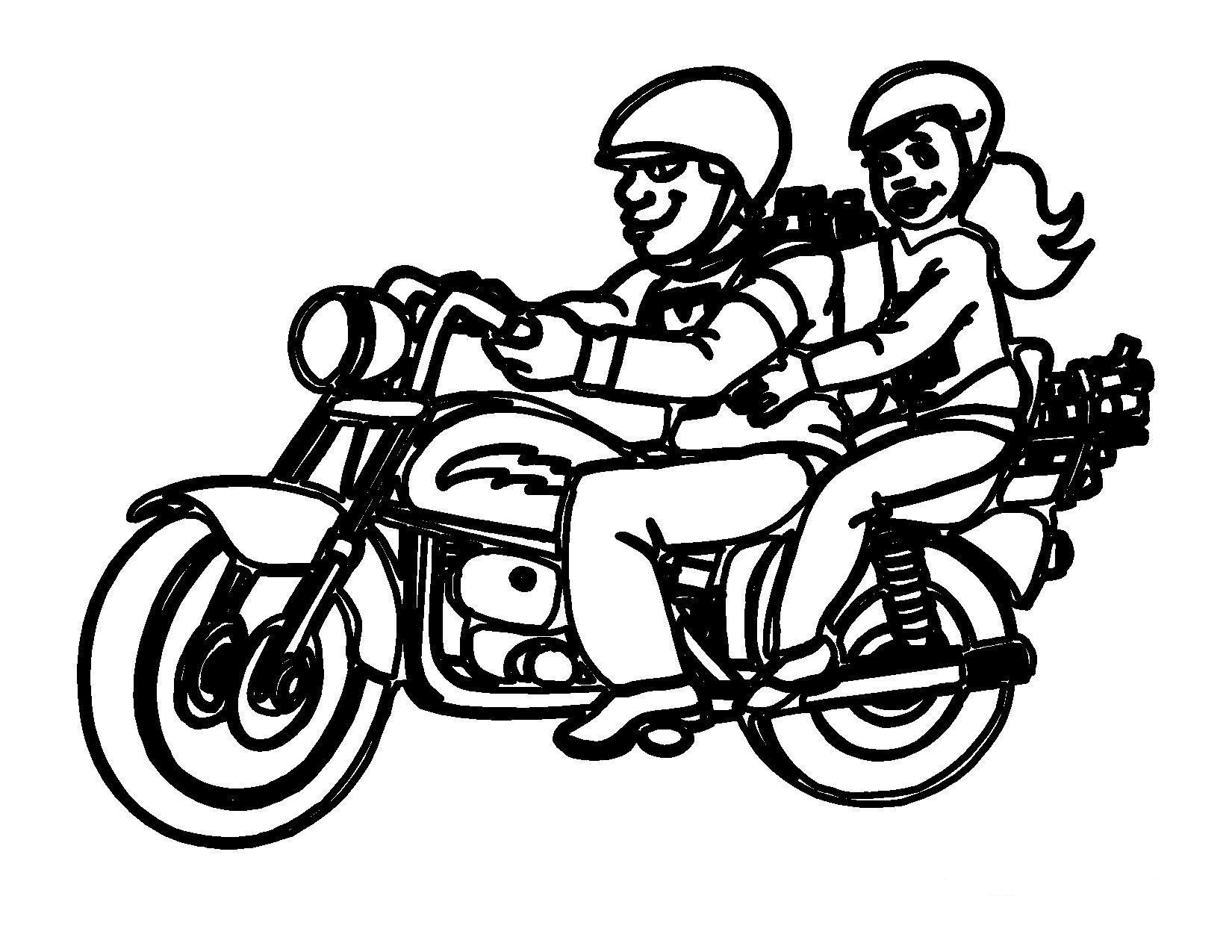 Motorcycle Coloring Pages For Kids
 Free Printable Motorcycle Coloring Pages For Kids