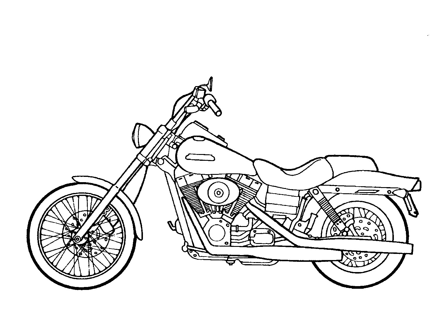 Motorcycle Coloring Pages For Kids
 Free Printable Motorcycle Coloring Pages For Kids