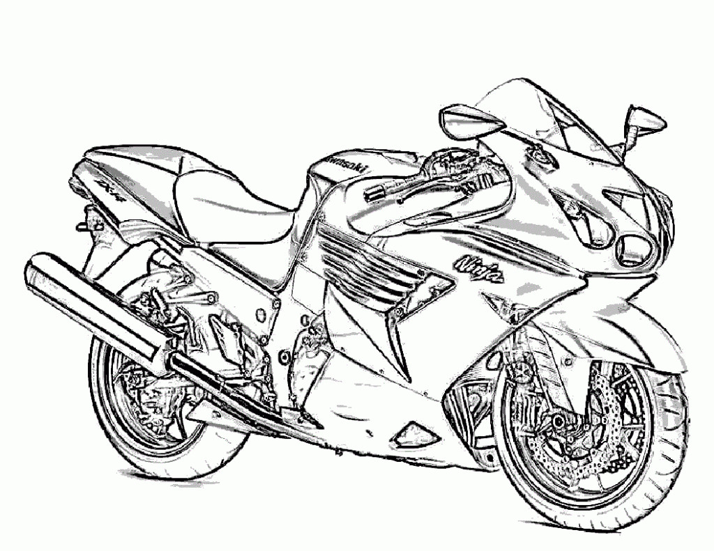 Motorcycle Coloring Pages For Kids
 Free Printable Motorcycle Coloring Pages For Kids