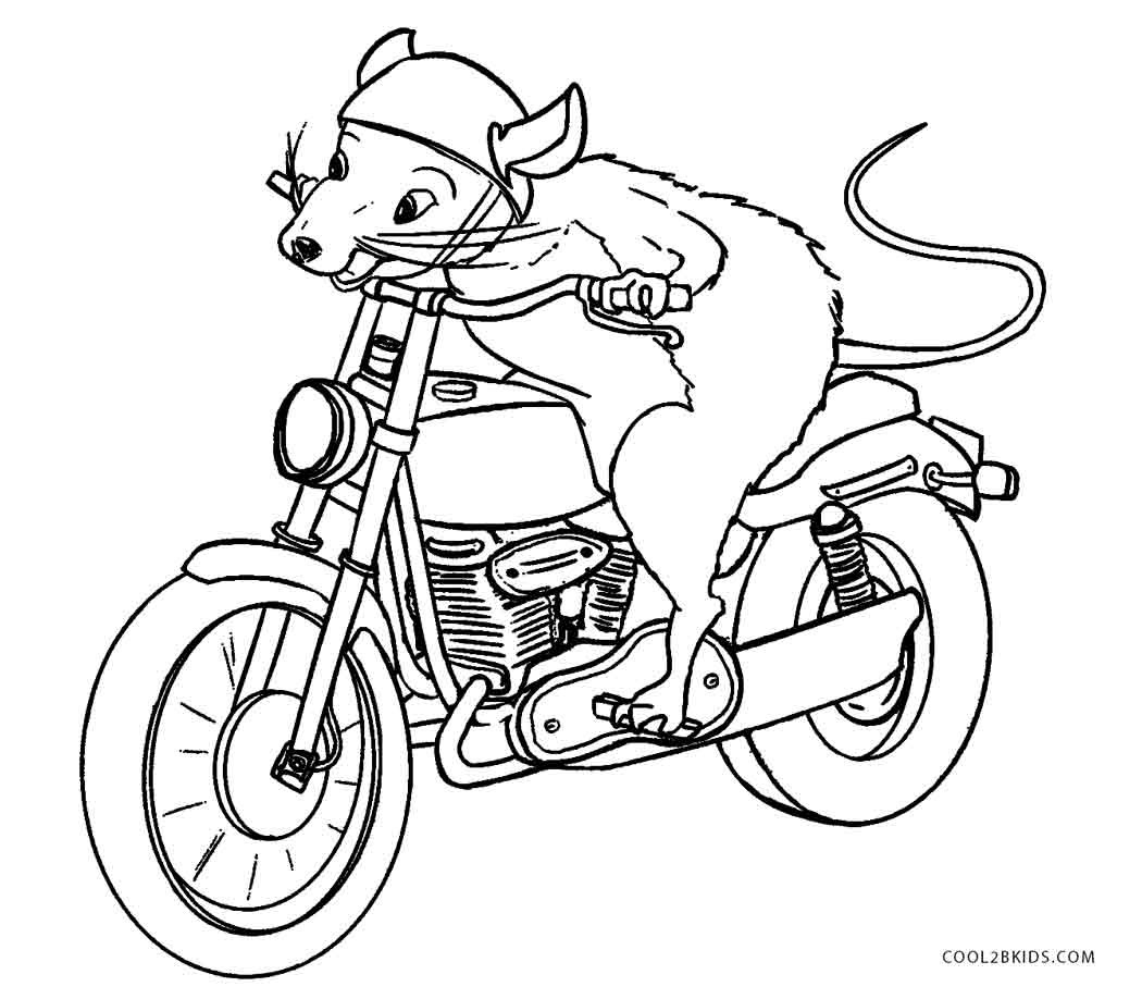 Motorcycle Coloring Pages For Kids
 Free Printable Motorcycle Coloring Pages For Kids