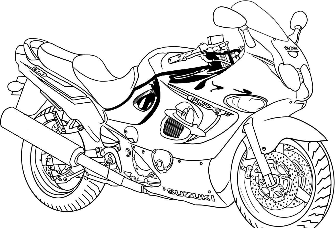 Motorcycle Coloring Pages For Kids
 Free Printable Motorcycle Coloring Pages For Kids