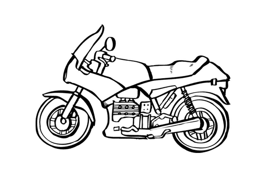Motorcycle Coloring Pages For Kids
 Free Printable Motorcycle Coloring Pages For Kids