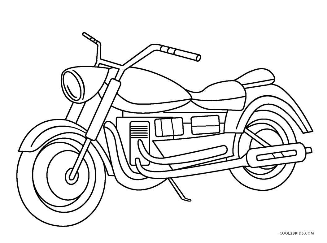 Motorcycle Coloring Pages For Kids
 Free Printable Motorcycle Coloring Pages For Kids