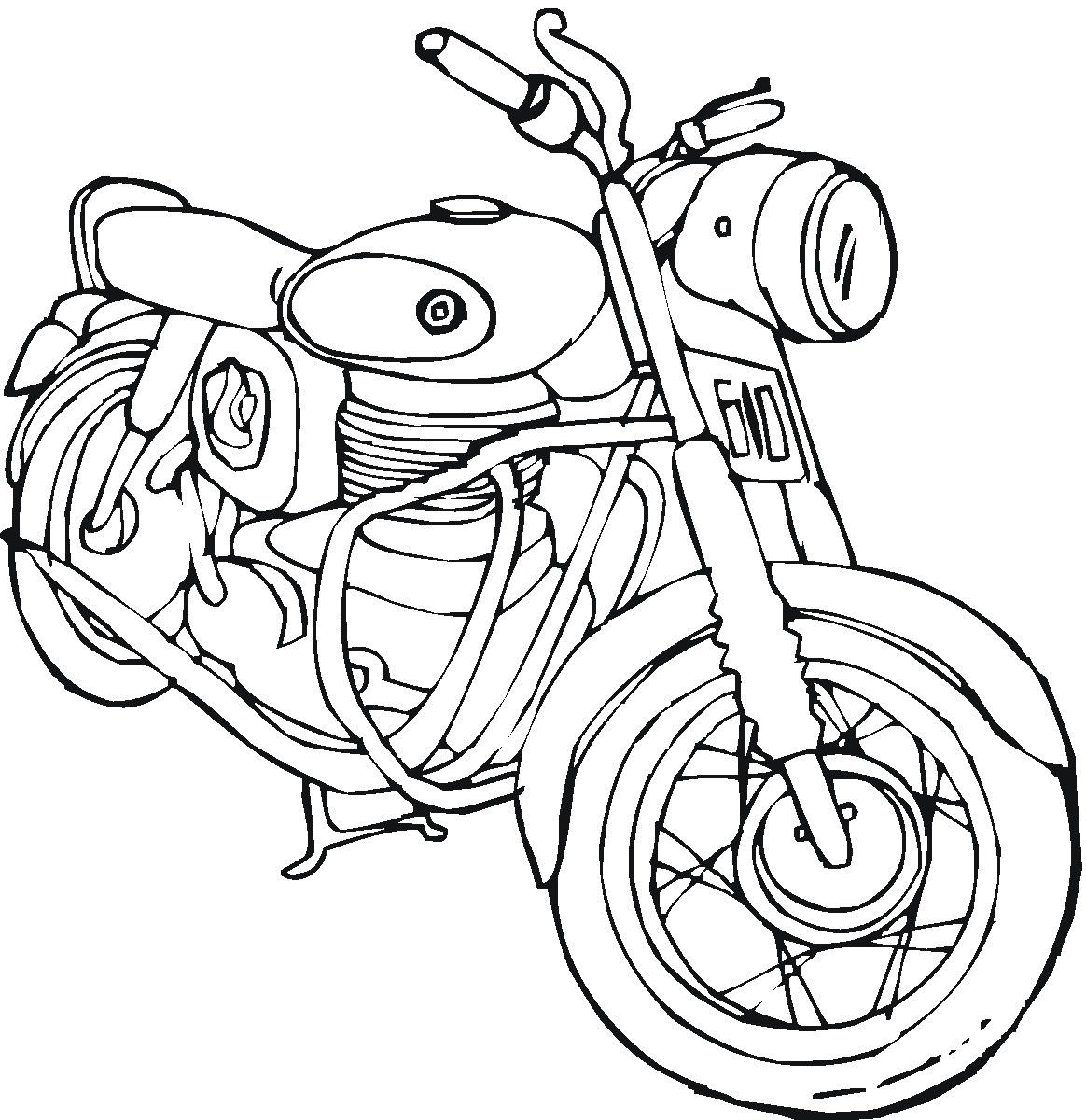 Motorcycle Coloring Pages For Kids
 Free Printable Motorcycle Coloring Pages For Kids