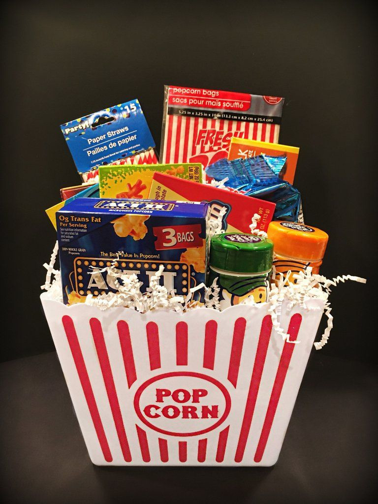 Movie Theatre Gift Basket Ideas
 A movie night t basket bringing you all the best parts