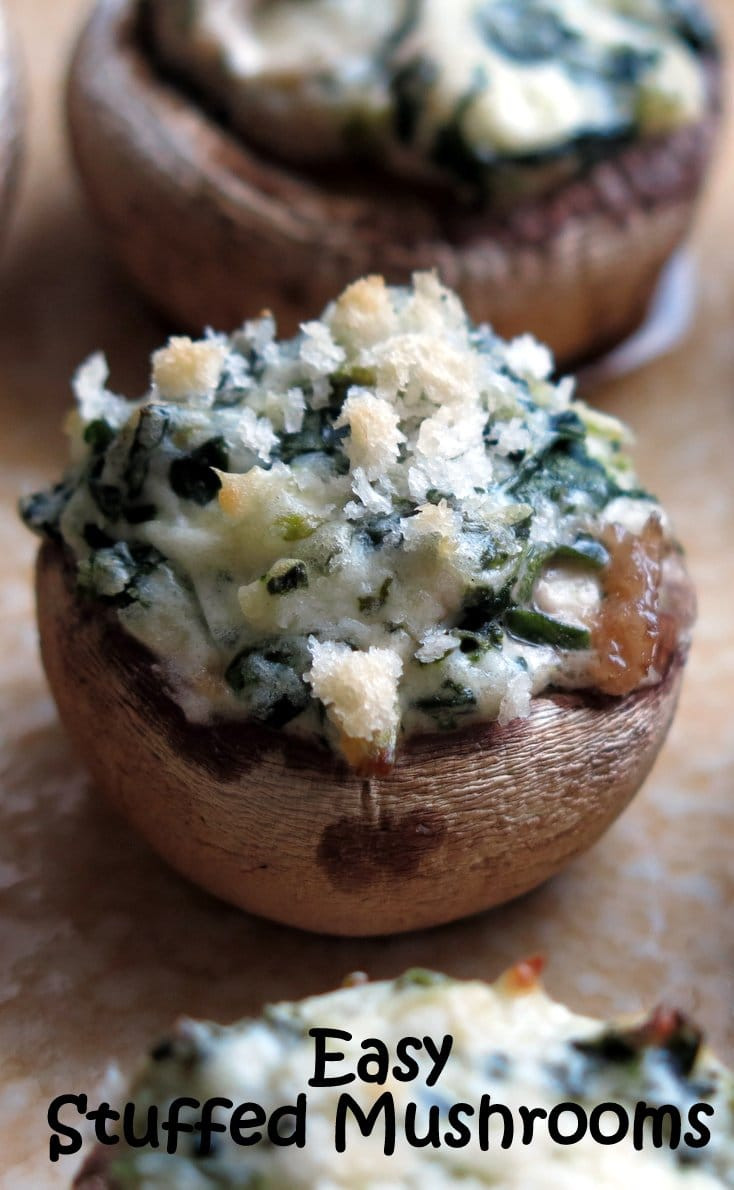 Mushroom Recipes Easy
 Easy Stuffed Mushrooms with Cream Cheese and Spinach The