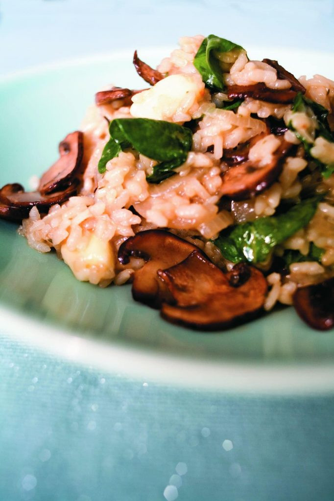 Mushroom Spinach Risotto
 Mushroom and spinach risotto Healthy Food Guide