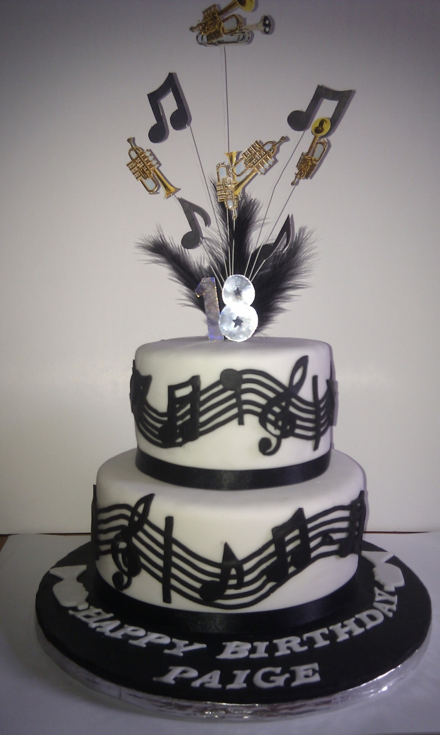Music Birthday Cakes
 Music trumpet Theme Cake CakeCentral