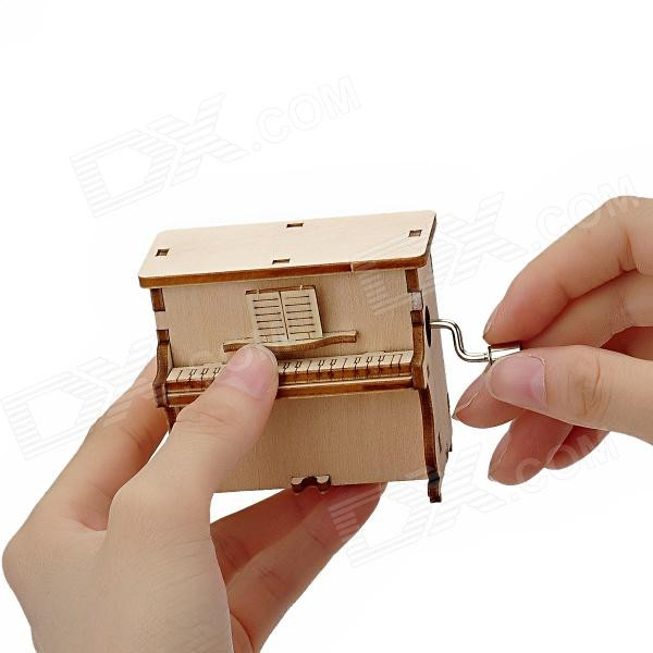 Music Box DIY
 DIY Music Box Style Handcraft Wooden Assembly Kit Yellow