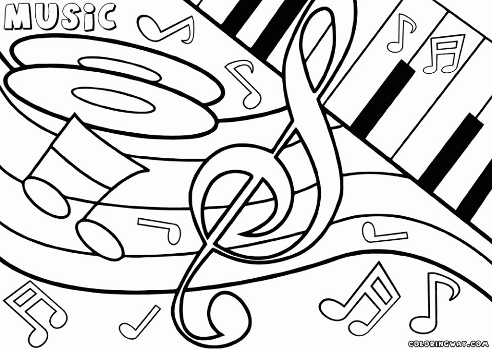 Music Coloring Pages For Kids
 Get This Easy Printable Music Coloring Pages for Children