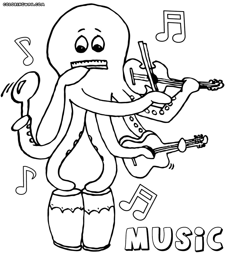 Music Coloring Pages Printable
 Music coloring pages