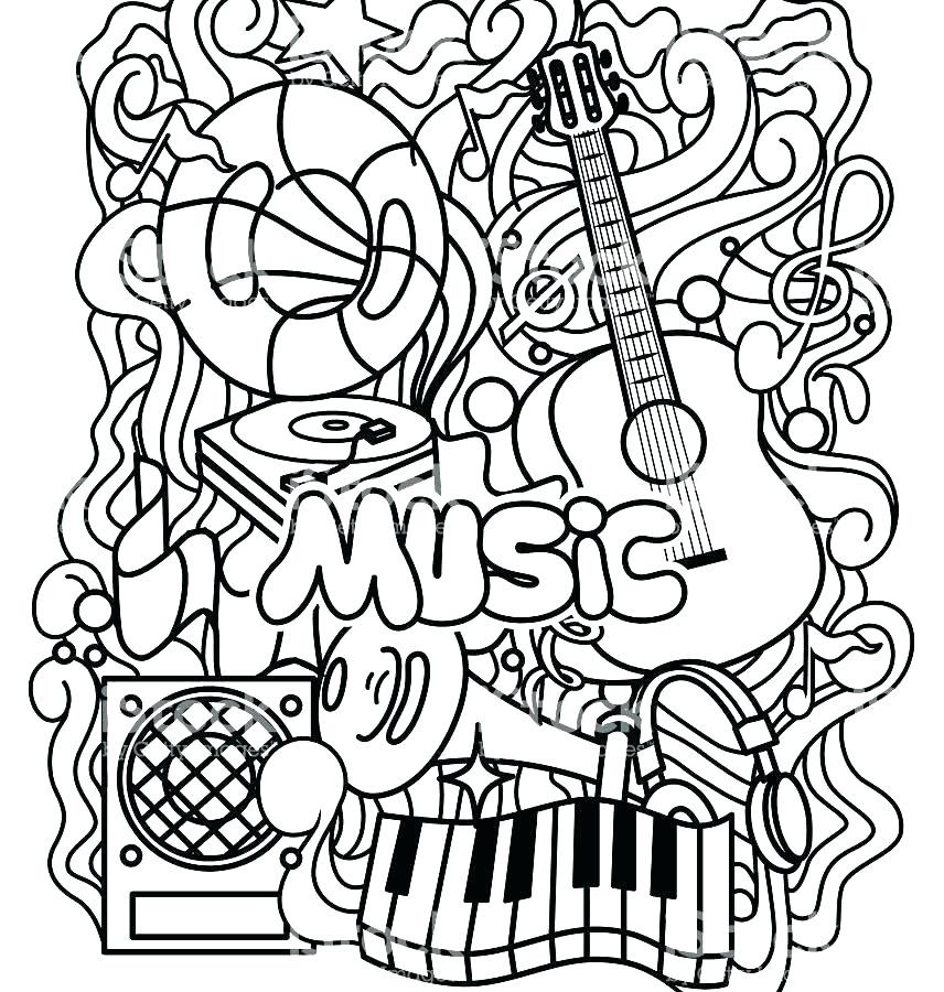 Music Coloring Pages Printable
 Music Mandala Coloring Pages at GetColorings