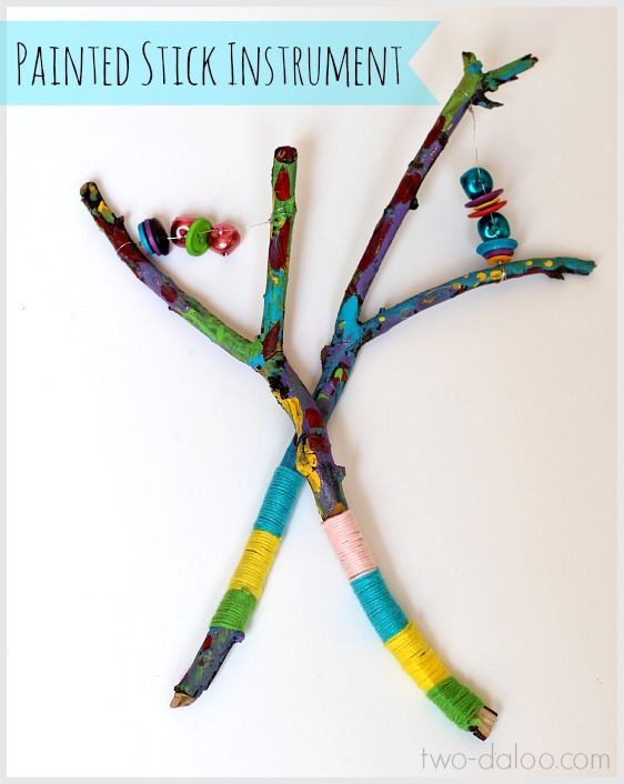 Music Crafts For Adults
 Painted Stick Instrument Tutorial