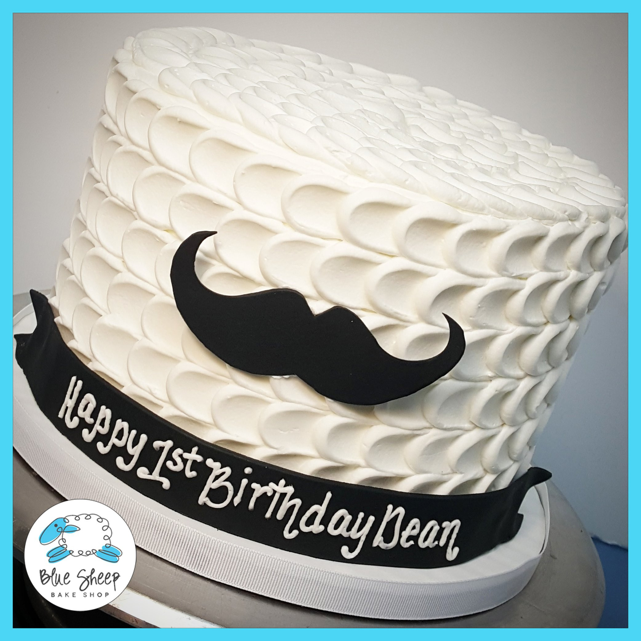Mustache Birthday Cake
 White Petal Mustache 1st Birthday Cake NJ
