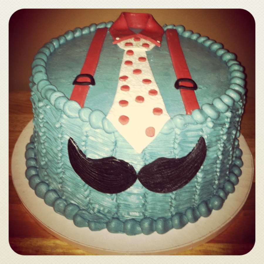 Mustache Birthday Cake
 Little Man Mustache Cake CakeCentral