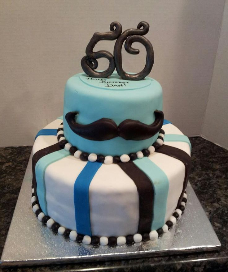 Mustache Birthday Cakes
 50th Birthday Moustache Cake Cakes