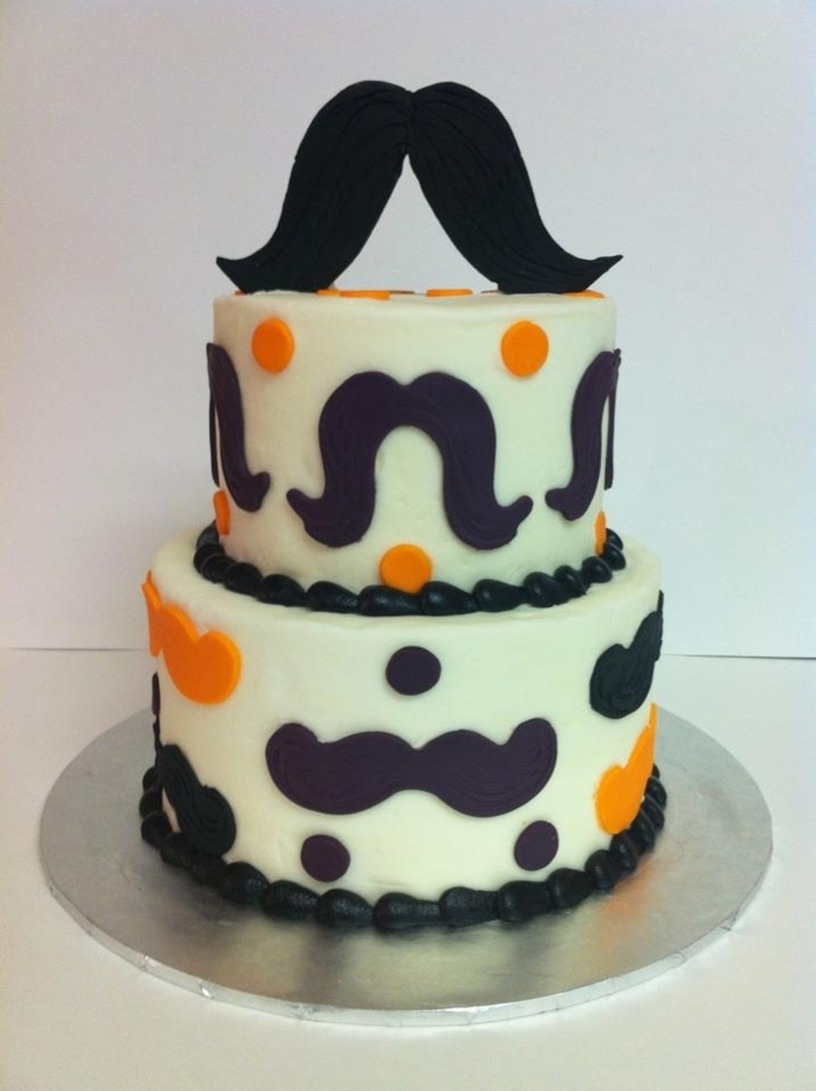Mustache Birthday Cakes
 Mustache Cake CakeCentral