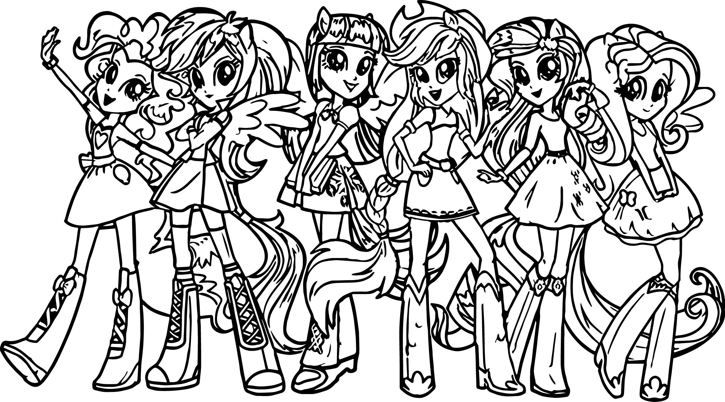 My Little Pony Girls Coloring Pages
 My Little Pony Girls Coloring Page