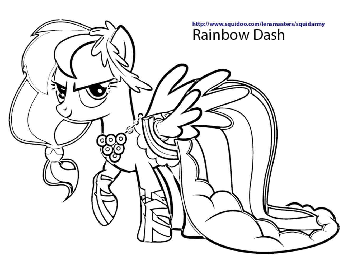 My Little Pony Girls Coloring Pages
 My Little Pony Coloring Pages Rainbow Dash Equestria Girls