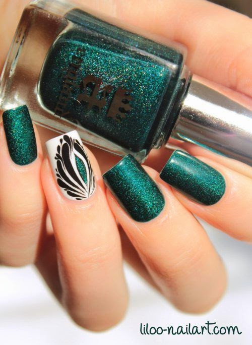 Nail Art Green
 15 Emerald Green Nail Designs You Can Copy fashionsy