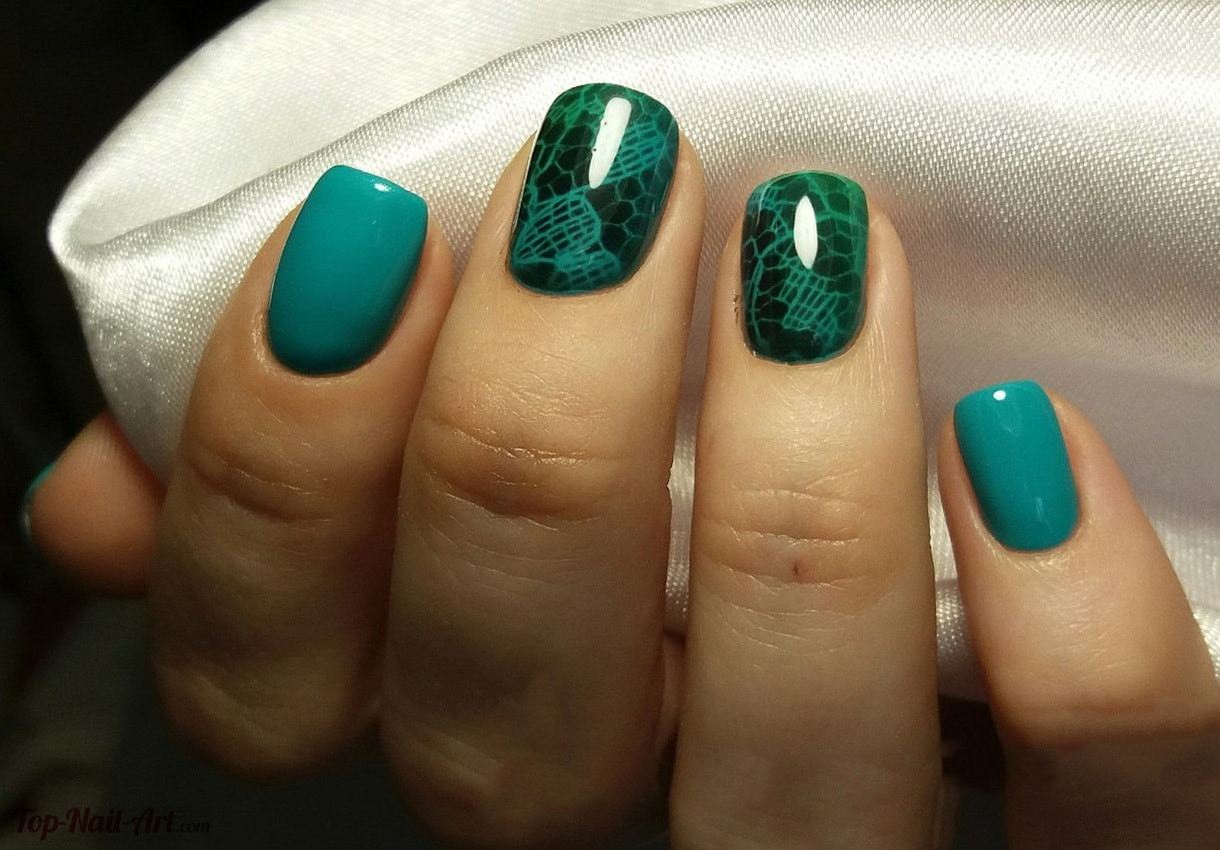 Nail Art Green
 Green nail design – Nail art designs