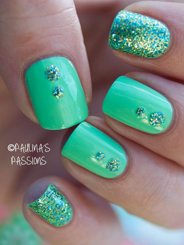 Nail Art Green
 100 Awesome Green Nail Art Designs