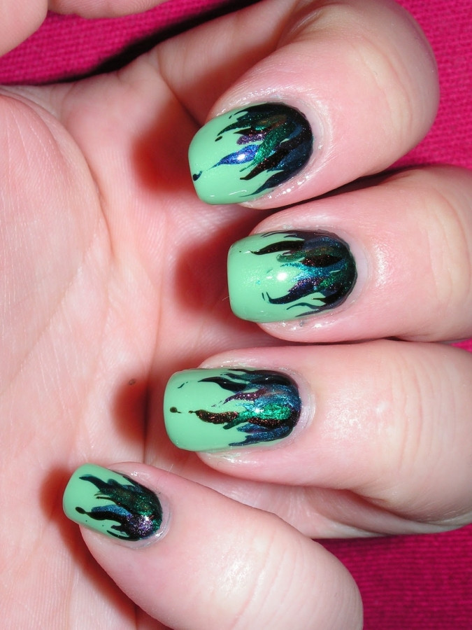 Nail Art Green
 Chic Autumn Nail Art Ideas